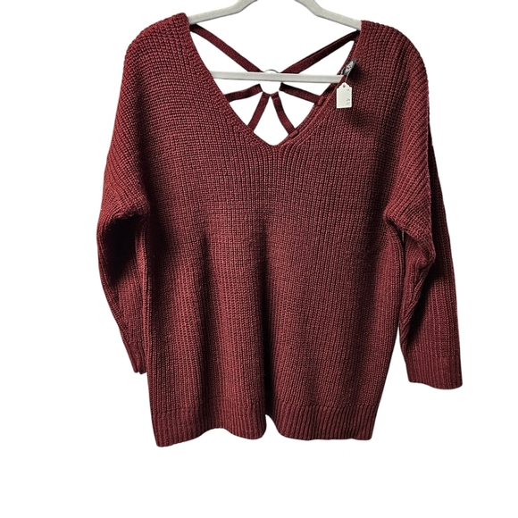Brick Red sweater size 1x by Questions - Picture 1 of 3
